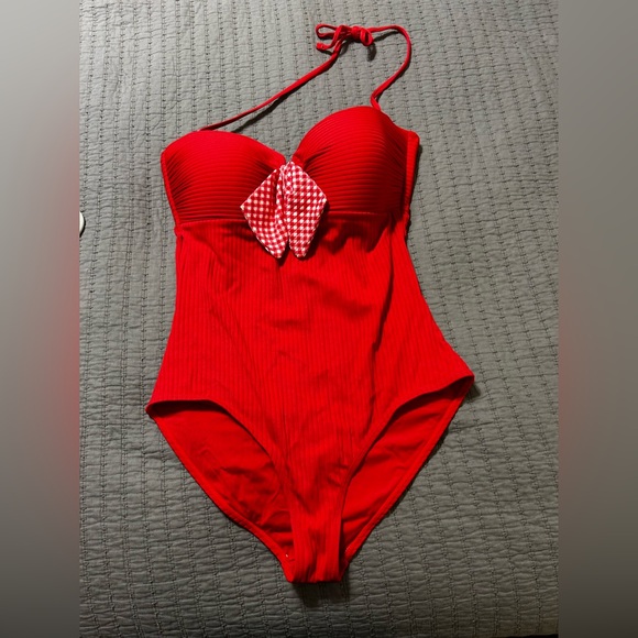 Matilda Jane Other - Matilda Jane Poolside Party Red One Piece Swimsuit Size Medium